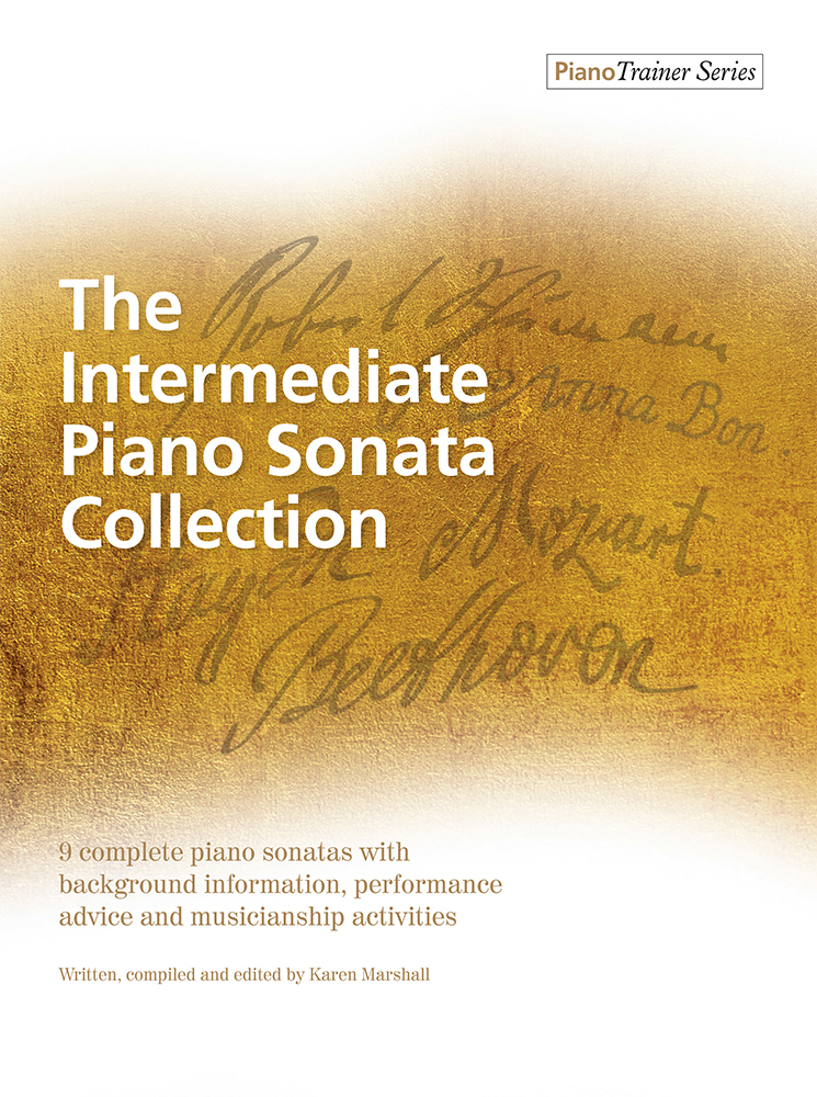 Intermediate Piano Sonata Collection Marshall Sheet Music Songbook