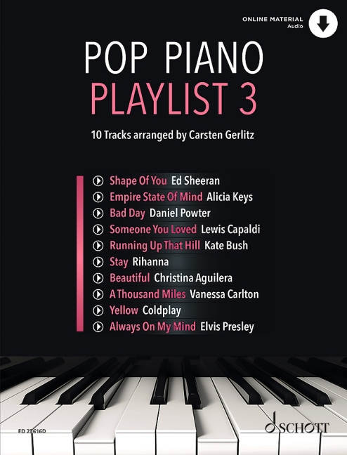 Pop Piano Playlist 3 Book + Online Sheet Music Songbook