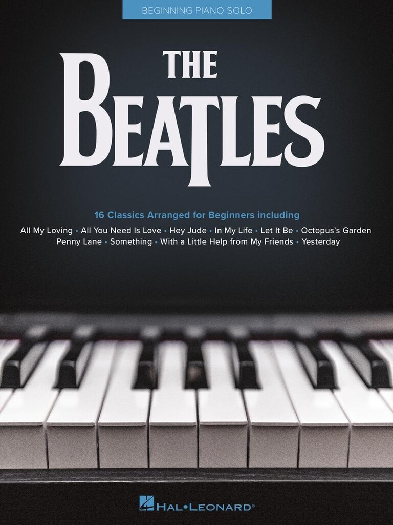 Beatles For Beginning Piano Solo Sheet Music Songbook