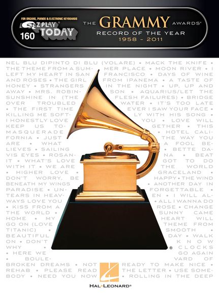 E/z 160 Grammy Awards Record Of The Year 1958-2011 Sheet Music Songbook