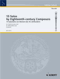 15 Solos By 18th Century Composers Giesbert Treble Sheet Music Songbook