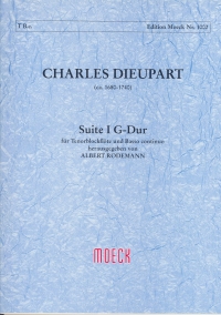 Dieupart Suite 1 G Recorder & Piano Sheet Music Songbook