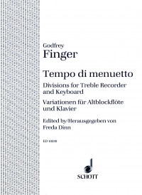 Finger Tempo Di Menuetto Treble Recorder Sheet Music Songbook