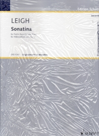 Leigh Sonatina Treble Recorder & Piano Sheet Music Songbook