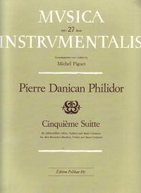 Philidor Cinquieme (5th) Suite Gmin Treble Archive Sheet Music Songbook