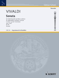 Vivaldi Sonata Op13a No 6 Gmin Treble Recorder Sheet Music Songbook
