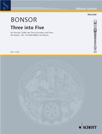 Bonsor Three Into Five Desc Treble Tenor & Piano Sheet Music Songbook
