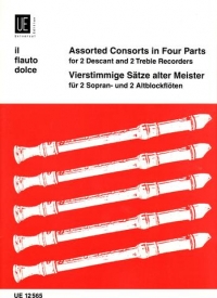 Assorted Consorts In Four Parts Dolmetsch Sheet Music Songbook
