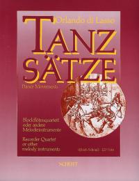 Lasso Tanzsatze Dance Movements Recorder Quartet Sheet Music Songbook