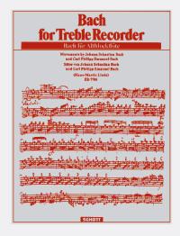 Bach For Treble Recorder Sheet Music Songbook
