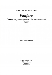 Bergmann Fanfare 20 Arrangements Score/part Sheet Music Songbook