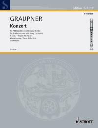 Graupner Concerto F Recorder Sheet Music Songbook