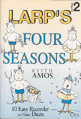 Amos Larps Four Seasons Recorder (or Flute) Duet Sheet Music Songbook