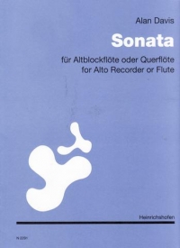 Davis Sonata Treble (alto) Recorder Sheet Music Songbook