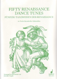 50 Renaissance Dance Tunes Capek Treble Recorder Sheet Music Songbook