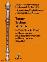 3 Sonatas Of The English Baroque Treble/pf Sheet Music Songbook