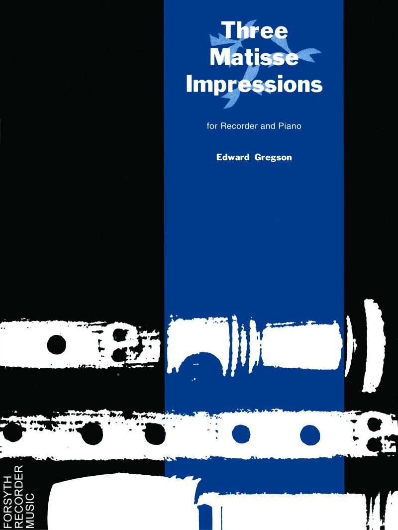 Gregson Matisse Impressions Treble Recorder Sheet Music Songbook