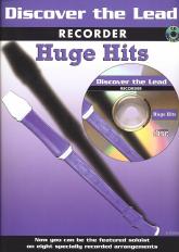 Discover The Lead Huge Hits Recorder Book & Cd Sheet Music Songbook