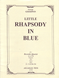 Gershwin Little Rhapsody In Blue Satb Sheet Music Songbook