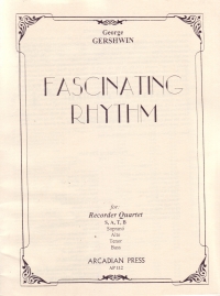 Gershwin Fascinating Rhythm Satb Sheet Music Songbook
