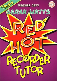Red Hot Treble Recorder Tutor Watts Teacher + Cd Sheet Music Songbook