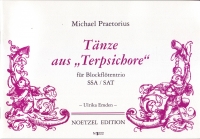 Praetorius Dances From Terpsichore (16) Recorder Sheet Music Songbook