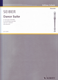 Seiber Dance Suite Vol 3 Recorder Ensemble Sheet Music Songbook
