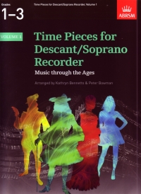 Time Pieces For Descant Recorder Vol 1 Sheet Music Songbook