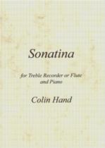 Hand Sonatina Treble Recorder (or Flute) & Piano Sheet Music Songbook