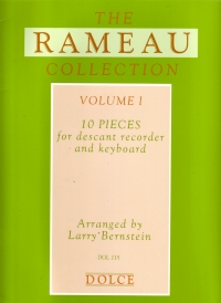 Rameau Collection Vol 1 Descant Recorder Sheet Music Songbook