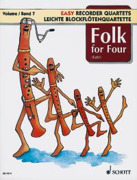 Lutz Folk For Four Easy Recorder Quartet Sheet Music Songbook