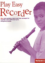 Play Easy Recorder Volume 3 Sheet Music Songbook