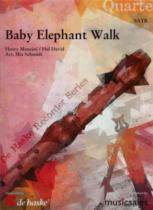 Baby Elephant Walk Schmidt Recorder Quartet Sheet Music Songbook