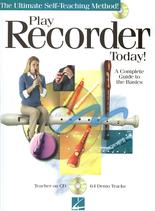 Play Recorder Today Complete Guide To Basics Bk&cd Sheet Music Songbook