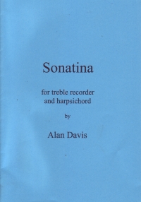 Davis Sonatina Recorder & Harpsichord Sheet Music Songbook
