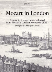 Mozart In London (sel London Notebook K15) Gordon Sheet Music Songbook