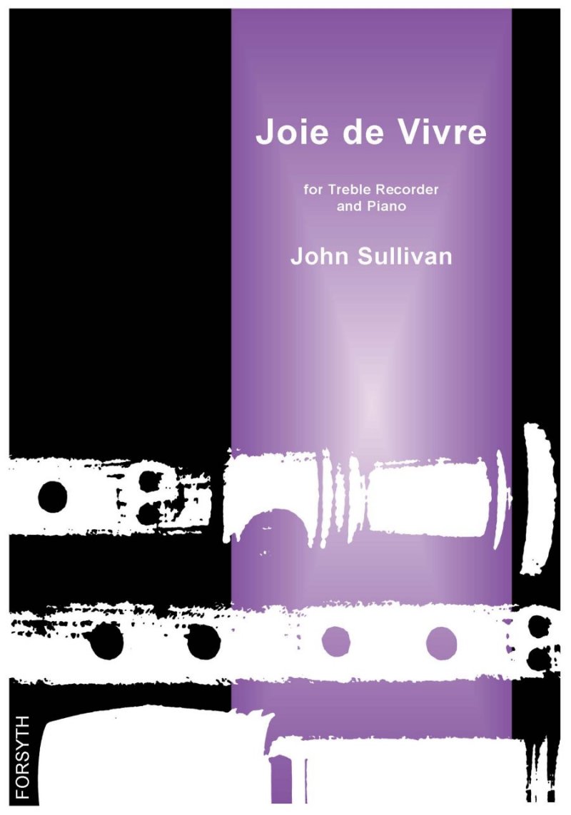 Sullivan Joie De Vivre Treble Recorder & Piano Sheet Music Songbook
