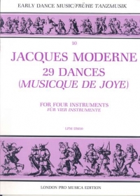Moderne 29 Dances Musicque De Joye 4 Recorders Sheet Music Songbook