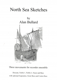 Bullard North Sea Sketches 5 Recorders Sheet Music Songbook