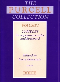Purcell Collection Vol I 20 Pieces 1 Recorder & Pf Sheet Music Songbook