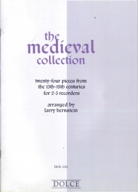 Medieval Collection 24 Pieces From 13-15c  3 Rec Sheet Music Songbook