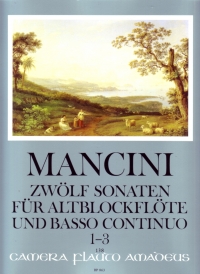 Mancini 12 Sonatas Vol 1 Treble Recorder Or Flute Sheet Music Songbook