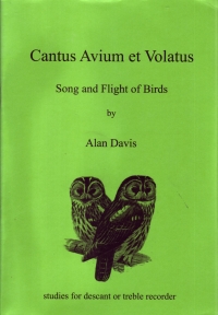 Davis Cantus Avium Et Volatus Studies For Recorder Sheet Music Songbook