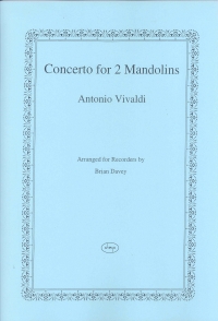 Vivaldi Concerto For 2 Mandolins  5 Recorders Sheet Music Songbook