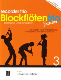 Recorder Trio Junior 3 Sheet Music Songbook