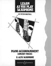 Learn As You Play Saxophone Concert Pieces Alto Sheet Music Songbook