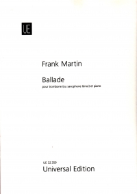 Martin Ballade (1940) Tenor Sax Or Trombone & Pf Sheet Music Songbook
