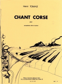 Tomasi Chant Corse Tenor Saxophone Sheet Music Songbook