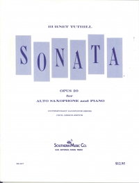 Tuthill Sonata Op 20 Alto Sax & Piano Sheet Music Songbook
