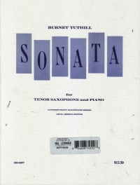 Tuthill Sonata Op 56 Tenor Sax & Piano Sheet Music Songbook
